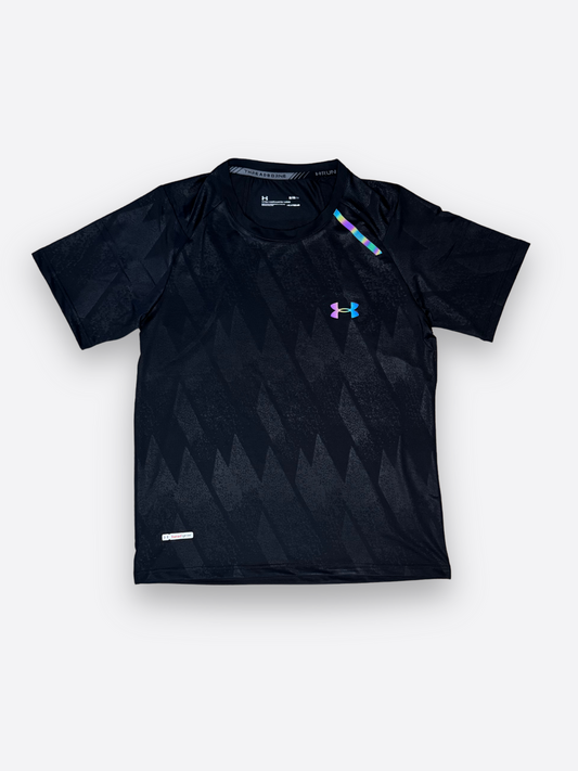 FLUORENSCENT ACTIVE T-SHIRT - BLACK